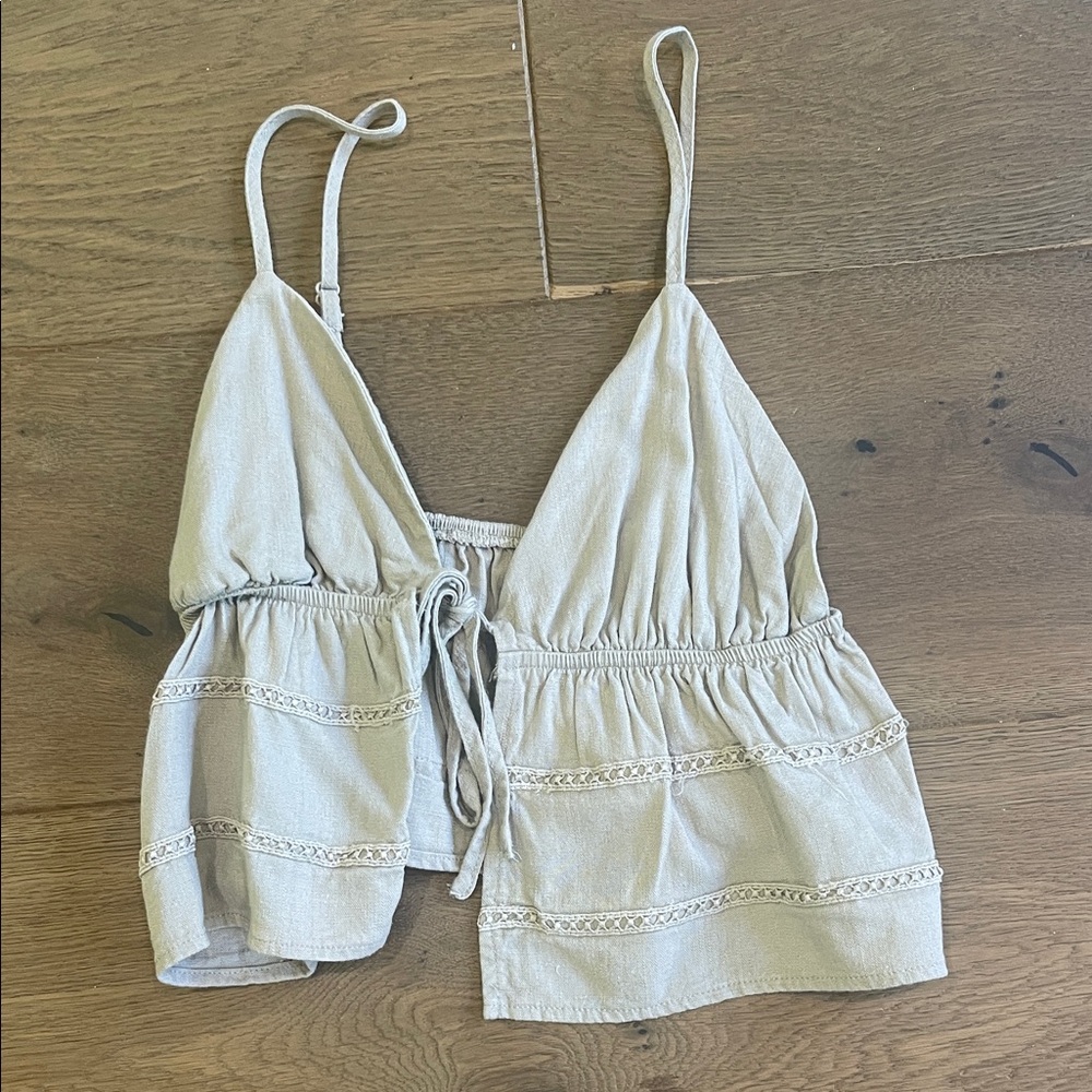 Beige Strappy Top (NEVER WORN)